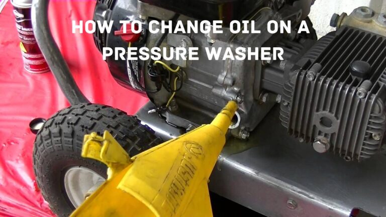 How To Check & Change Oil On A Pressure Washer?