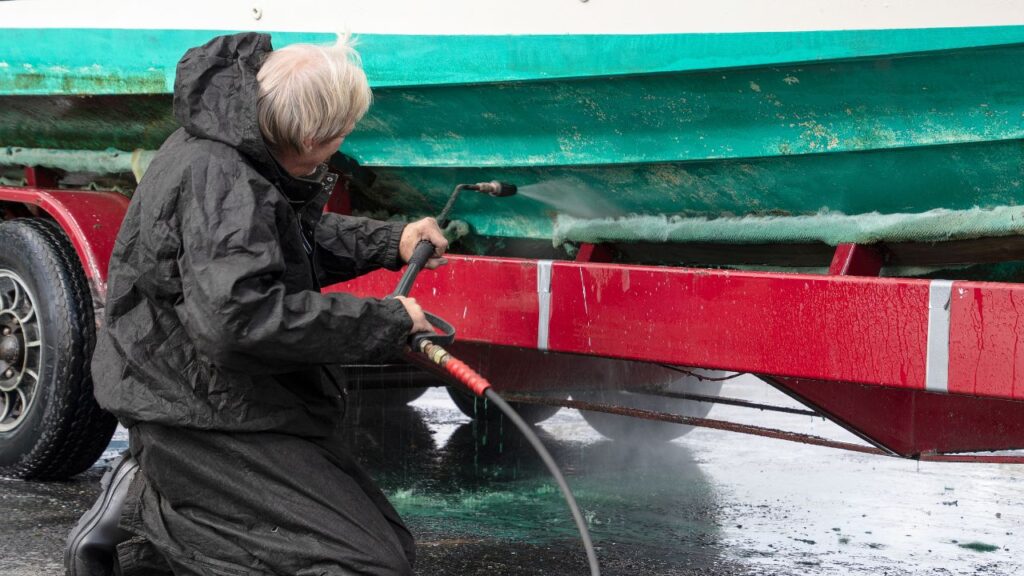 What to consider before pressure washing your boat