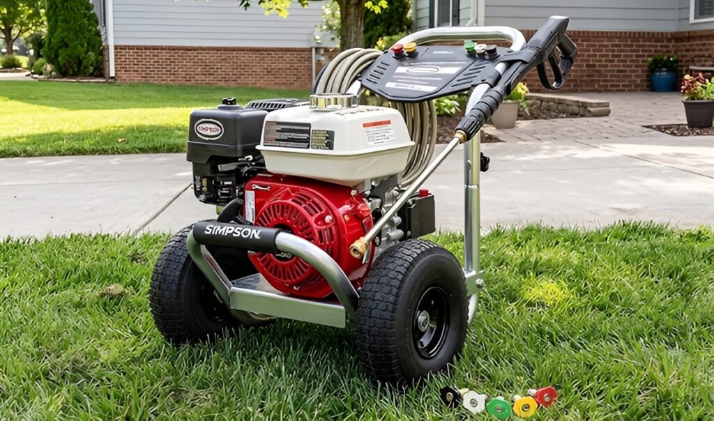 Picture2 Simpson AL3425 3,600 PSI, Honda GX200 engine What Pressure Washers Do Professionals Use