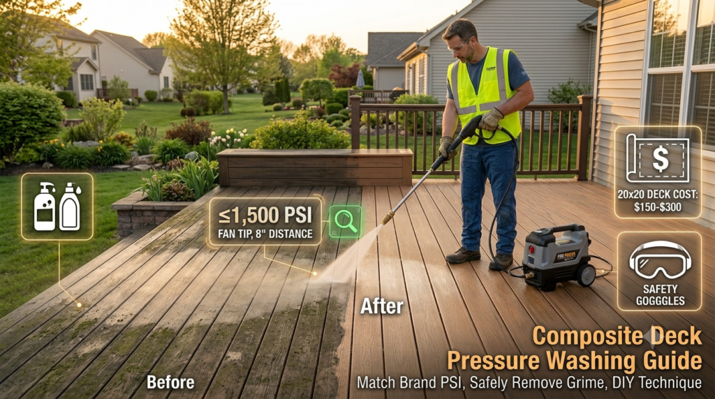 Can You Pressure Wash a Composite Deck The Complete Guide to Decks, Cleaning Solutions, and What Not to Do