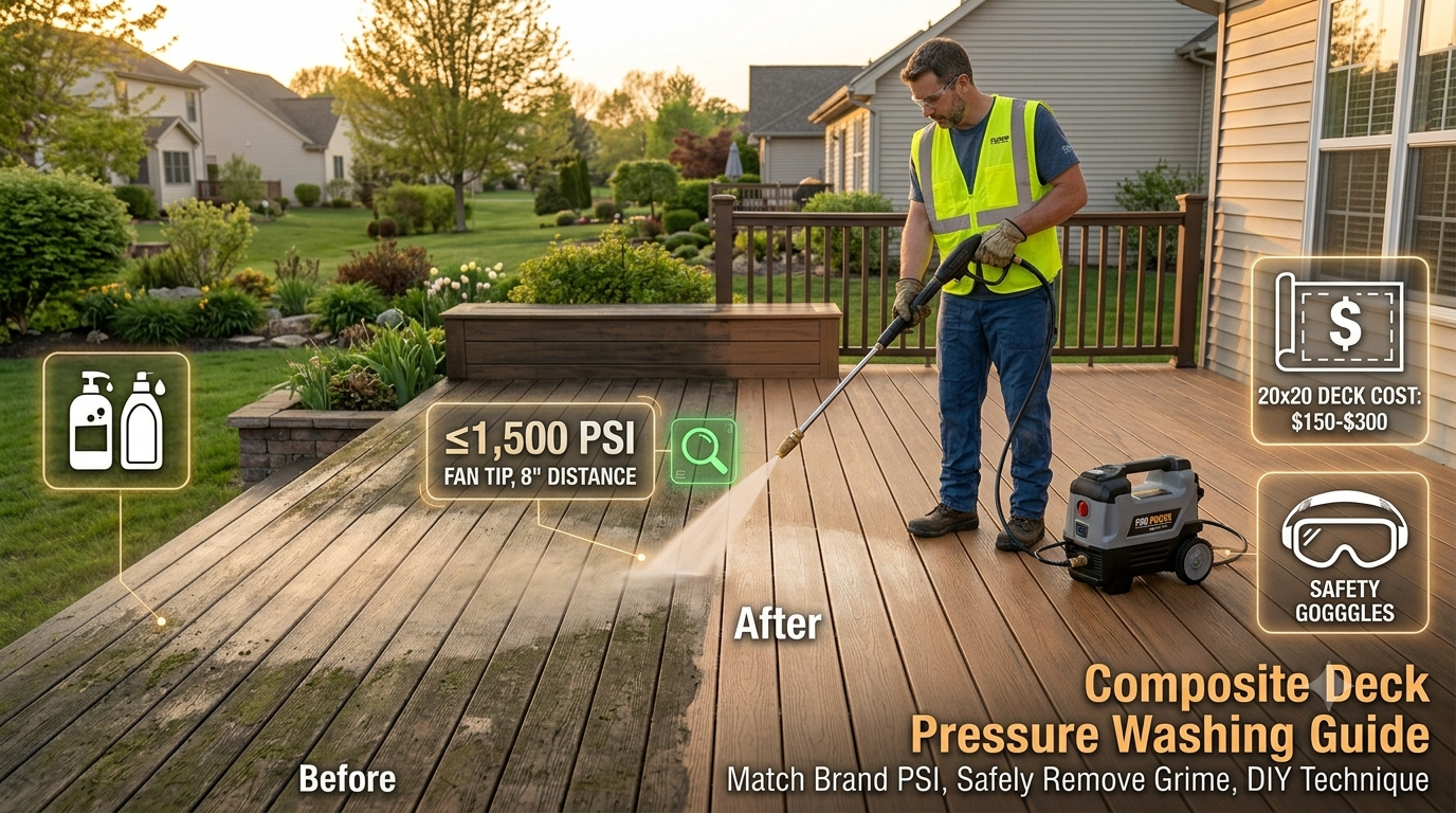 Can You Pressure Wash a Composite Deck The Complete Guide to Decks, Cleaning Solutions, and What Not to Do
