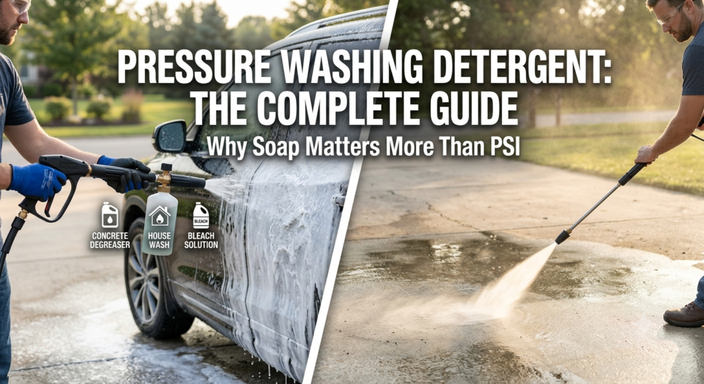 Pressure Washing Detergent The Complete Guide to Soap, Solutions, and What to Avoid