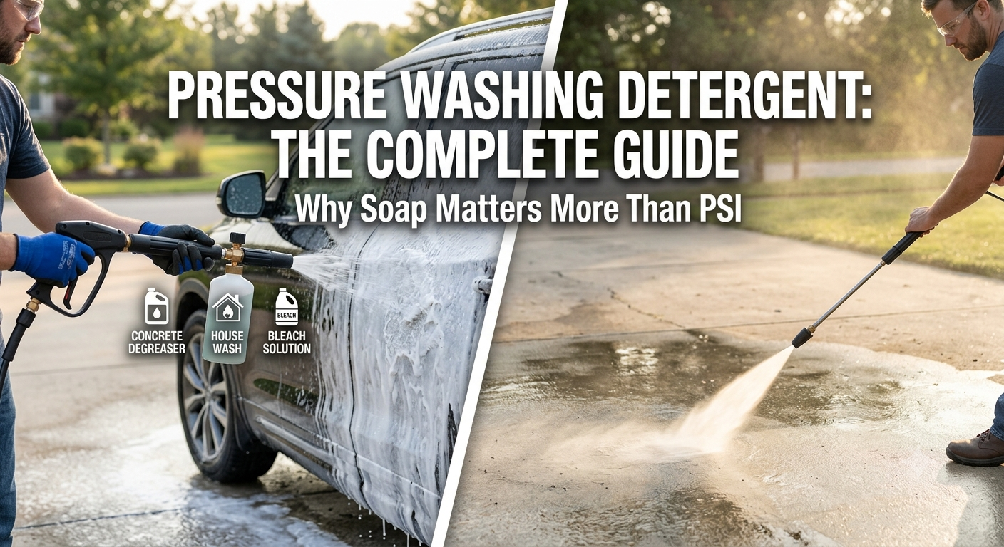Pressure Washing Detergent The Complete Guide to Soap, Solutions, and What to Avoid