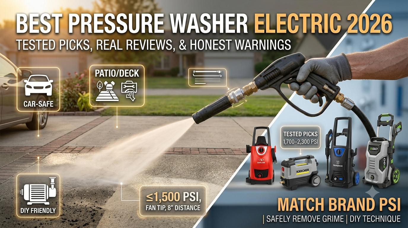 Best Pressure Washer Electric 2026 Tested Picks, Real Reviews, and Honest Warnings