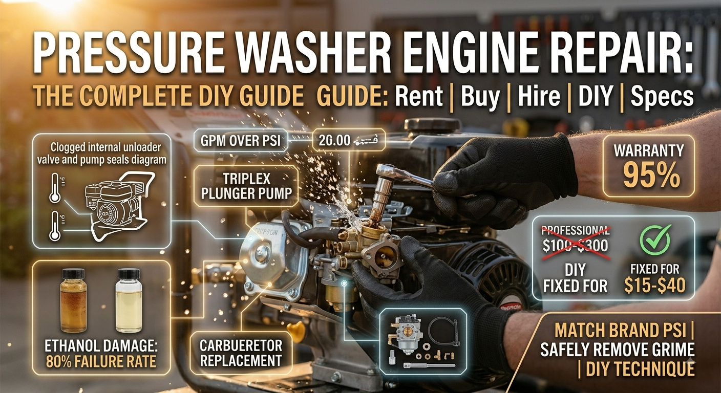 Pressure Washer Engine Repair The Complete DIY and Cost Guide