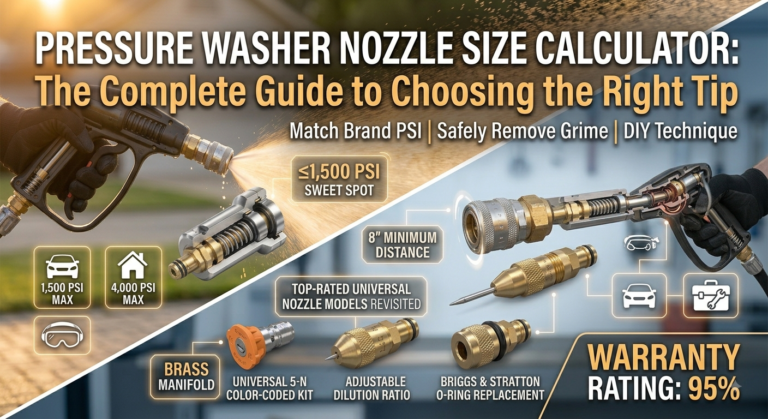 Pressure Washer Nozzle Size Calculator The Complete Guide to Choosing the Right Tip