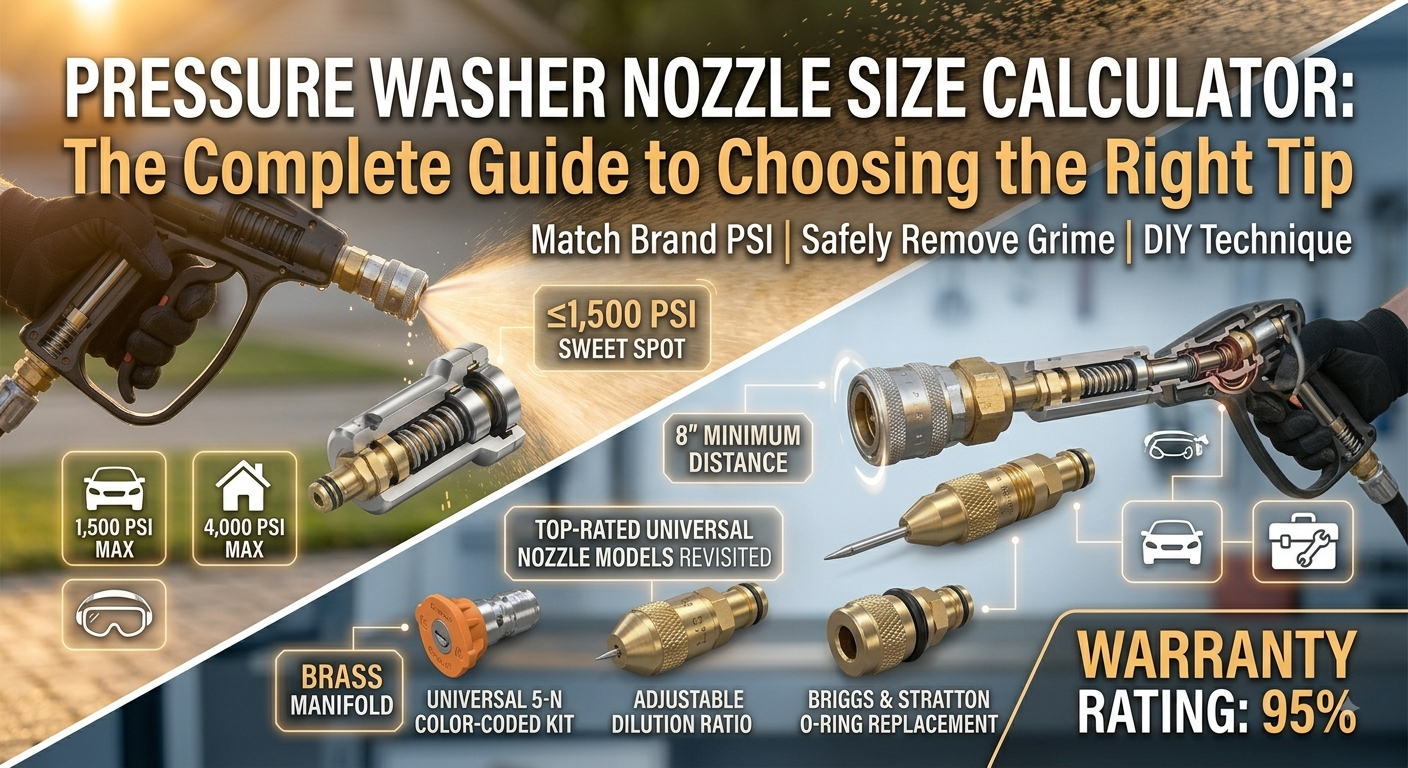 Pressure Washer Nozzle Size Calculator The Complete Guide to Choosing the Right Tip